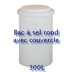 Bac à sel rond avec couvercle 300L Bac à sel rond avec couvercle 300L