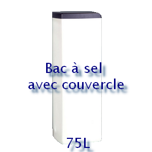 Bac à sel carré avec couvercle 75L Bac à sel carré avec couvercle 75L